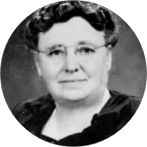 Portrait d'Eunice Ingham, physiothérapeute américaine, pionnière de la réflexologie moderne